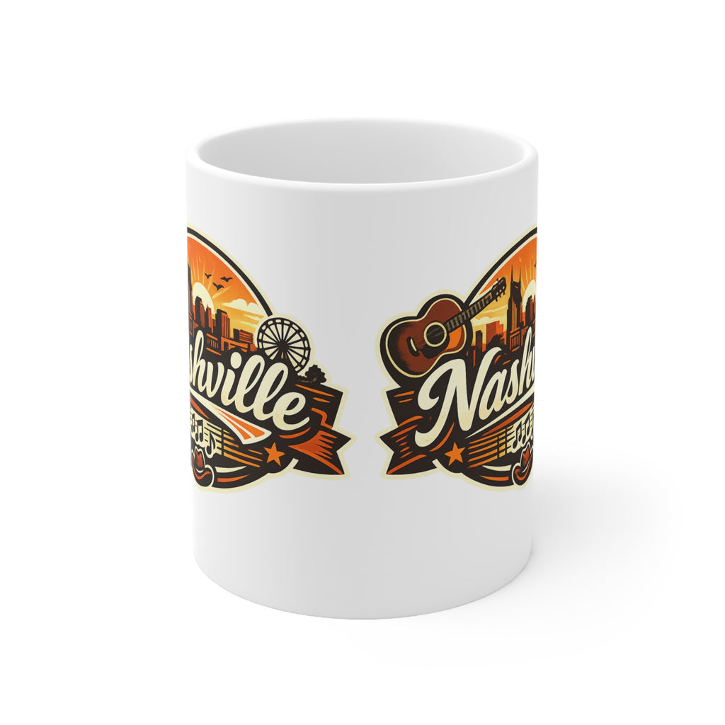 Nashville Ceramic Coffee Cups, 11oz, 15oz