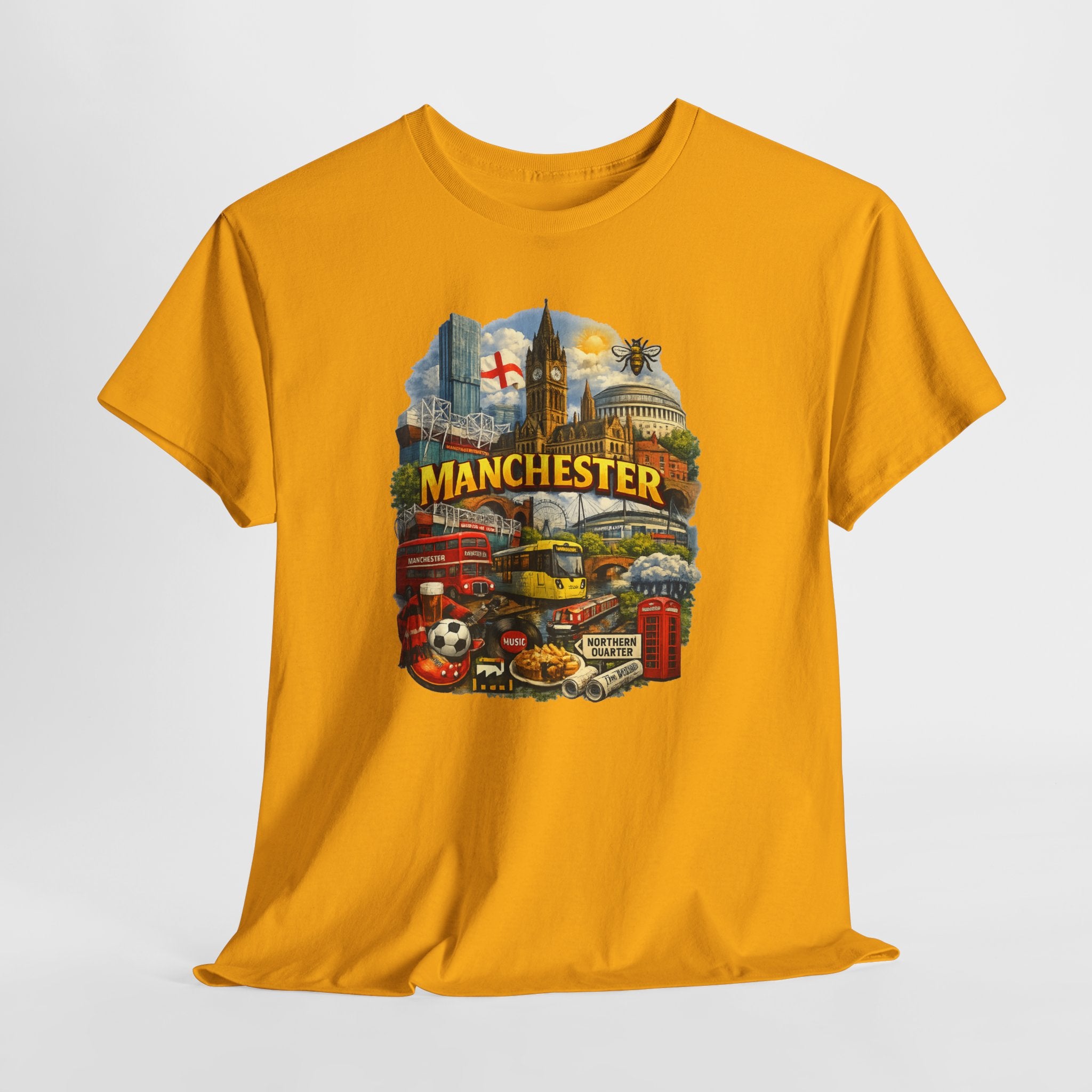 Manchester Skyline Collage T-Shirt