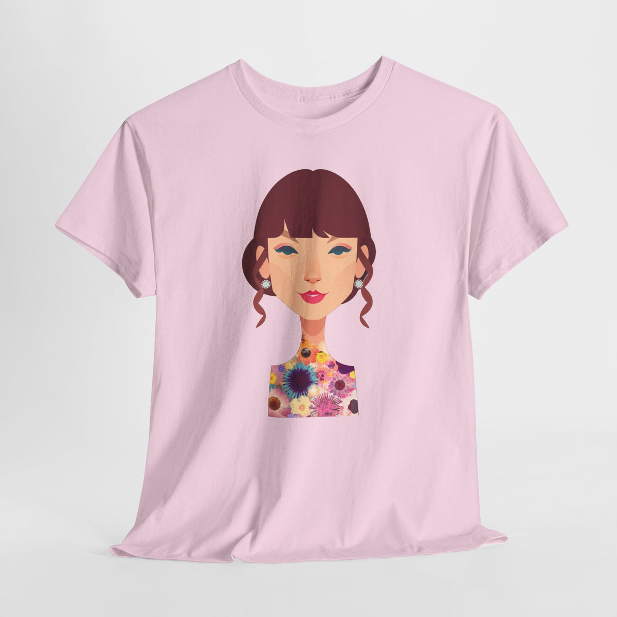 T Swift Illustration Cotton T-Shirt