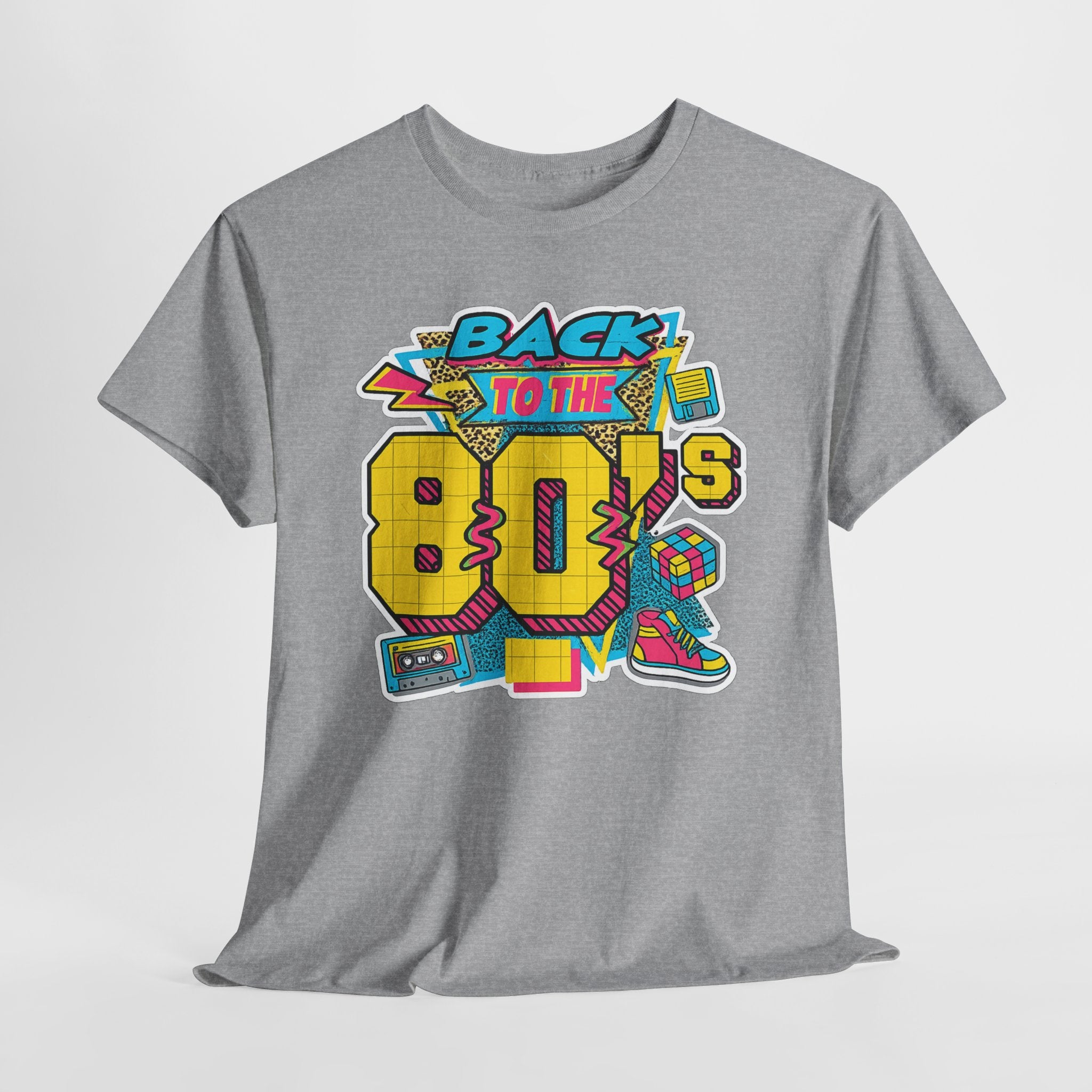 Back to the 80s Retro Graphic Tee — Vintage 80s Neon Design