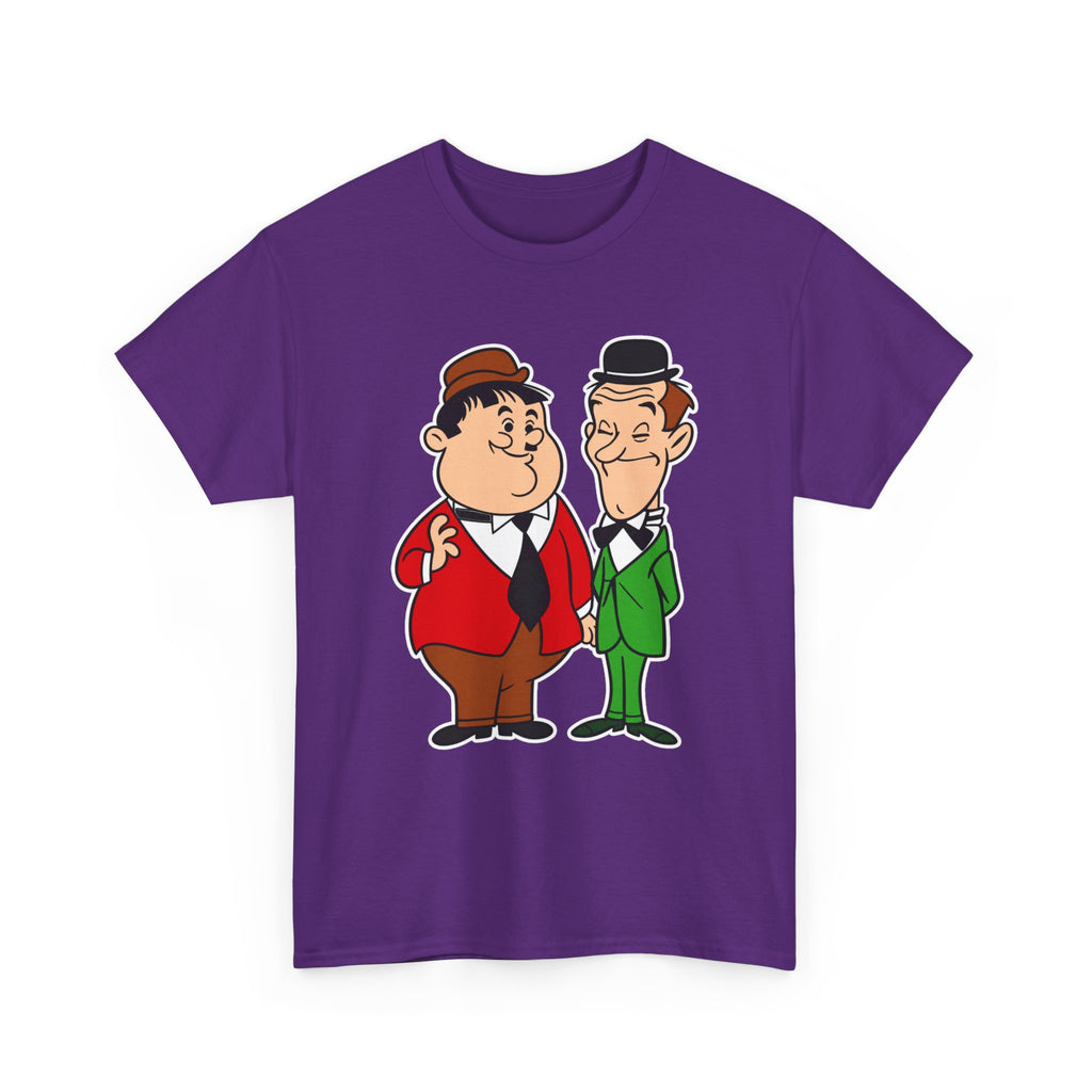Comedy Duo Vintage Cartoon Cotton T-Shirt