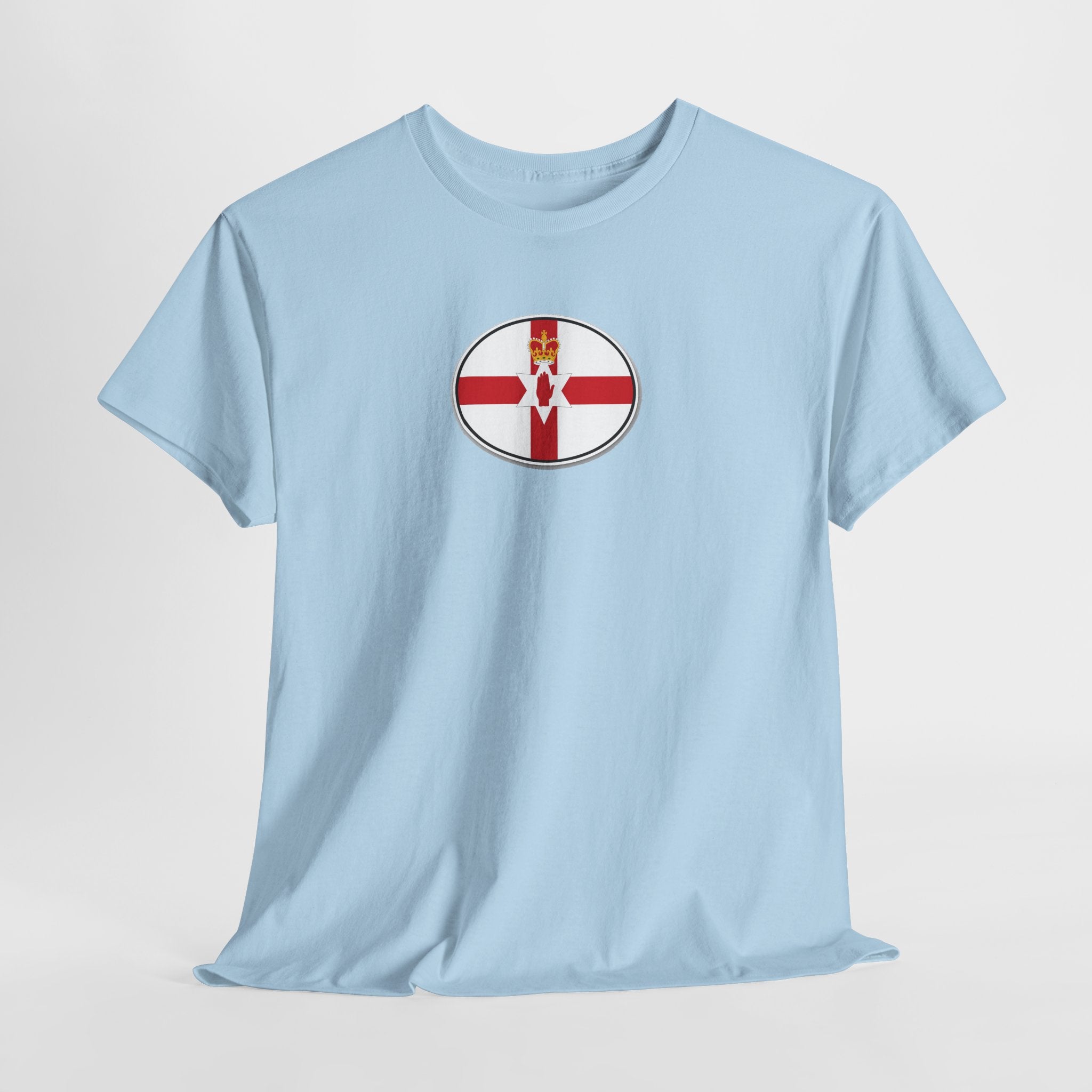 Northern Ireland Flag T‑Shirt — Small Oval Emblem Votton T-Shirt