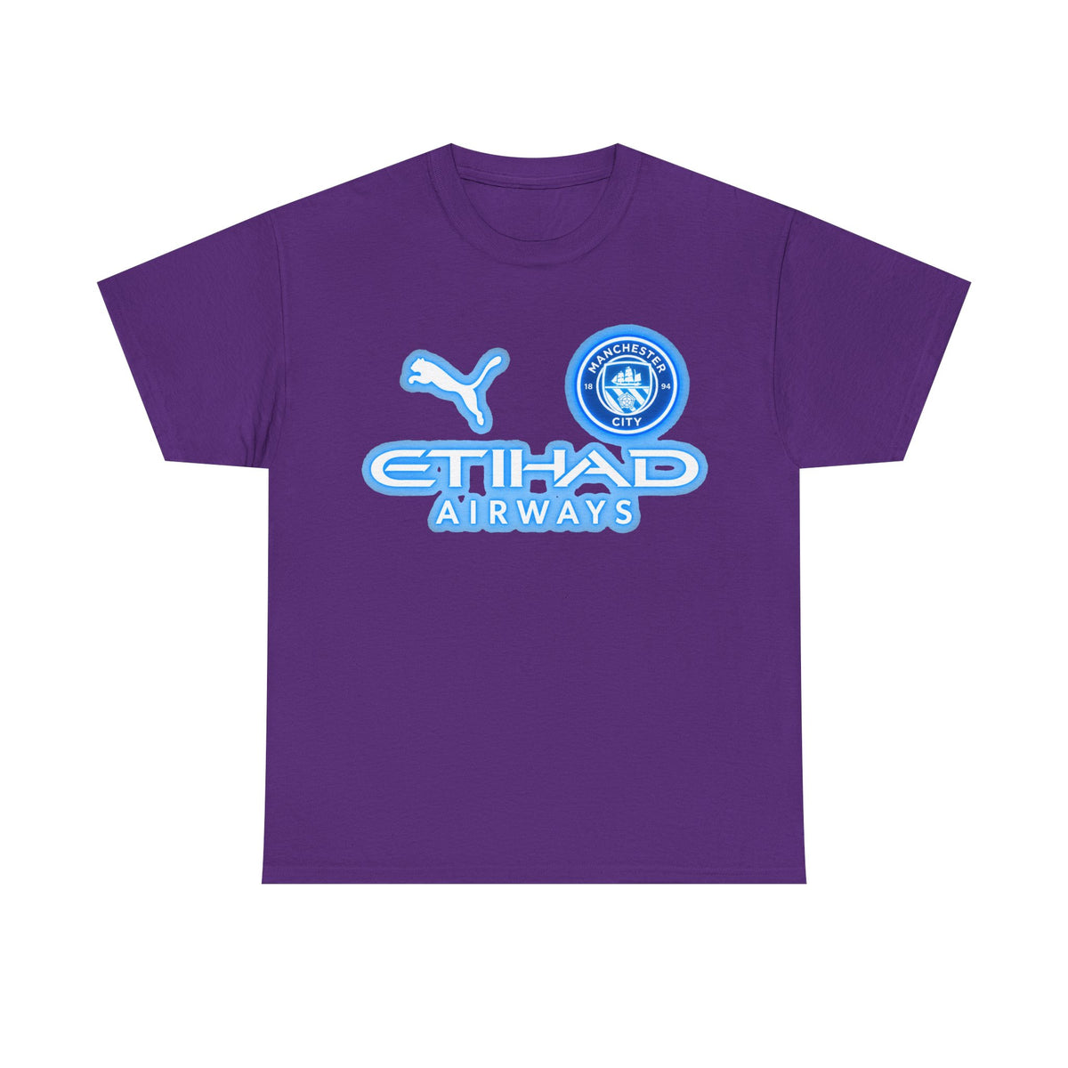 Manchester City Inspired Etihad Airways Logo Tee