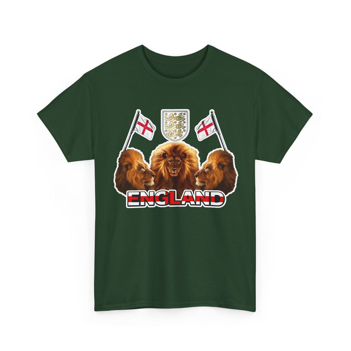 England 3 Lions Cotton Crest T-Shirt
