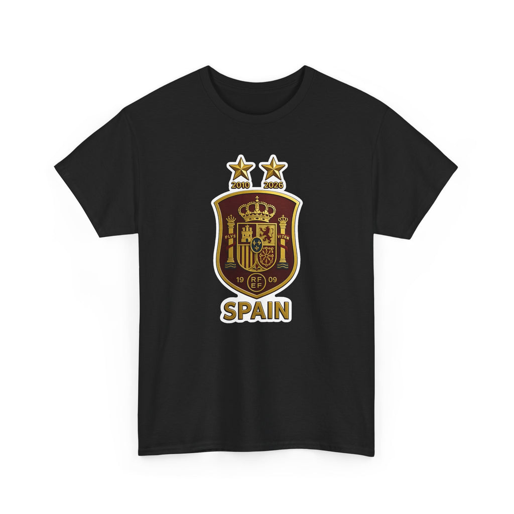 Spain Crest T-Shirt — Vintage Spanish Soccer Shield Tee
