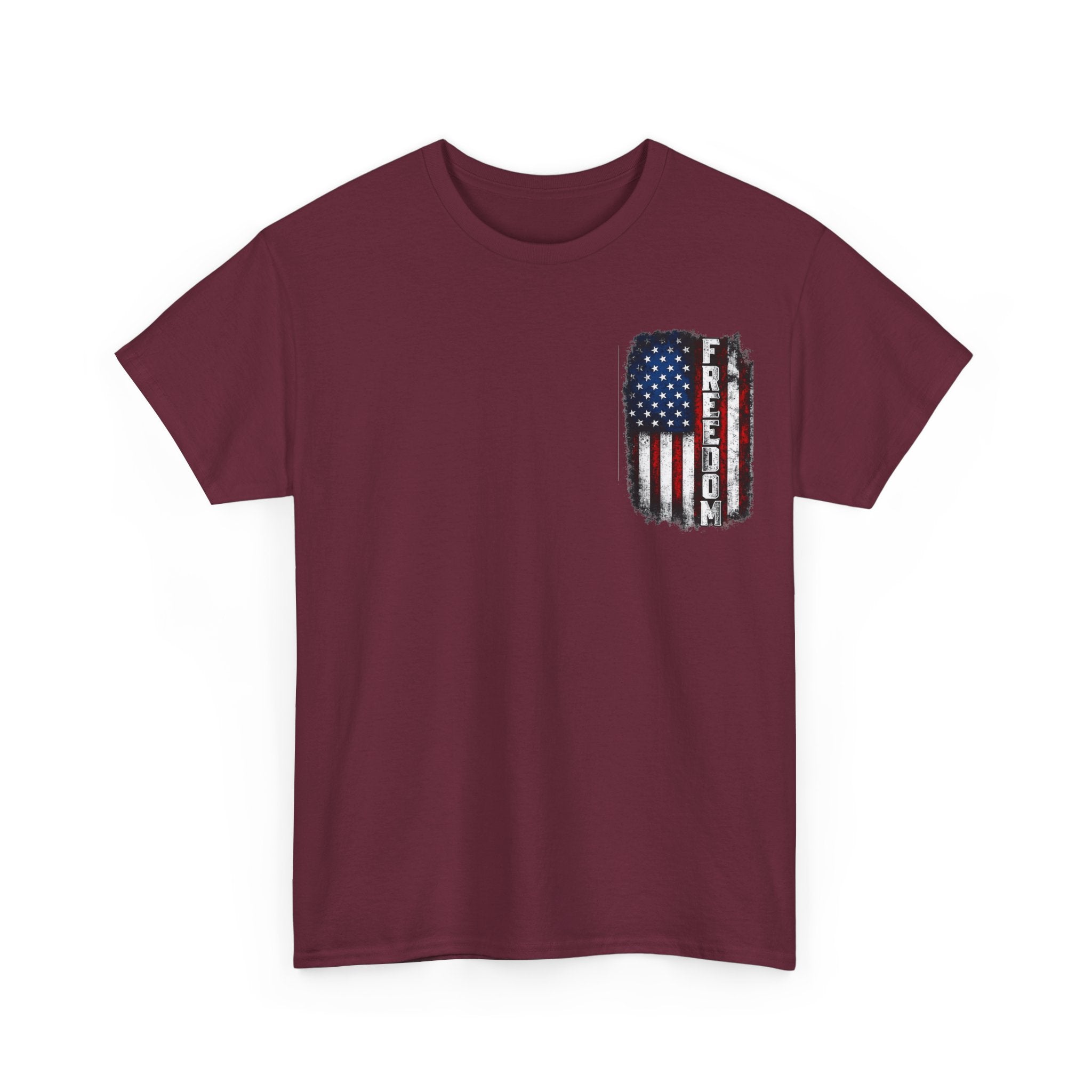 Freedom American Flag T-Shirt — Distressed USA Patriotic Tee