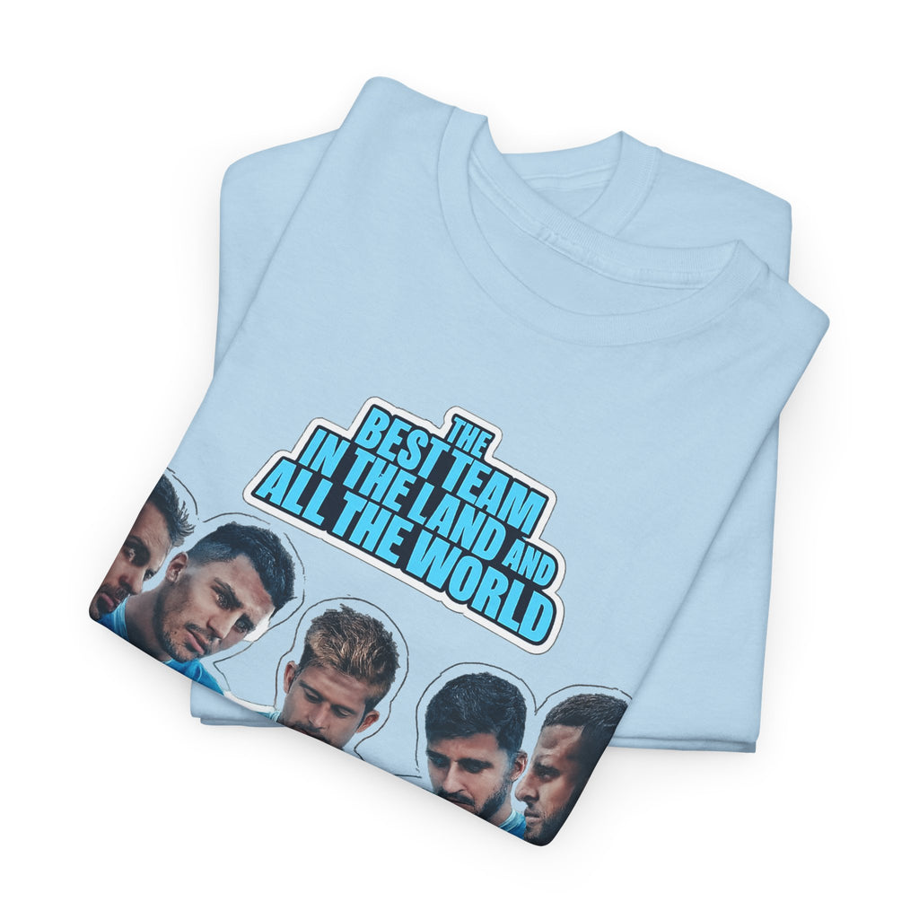 Manchester City — "Best Team in the Land and All the World" Cotton T-Shirt