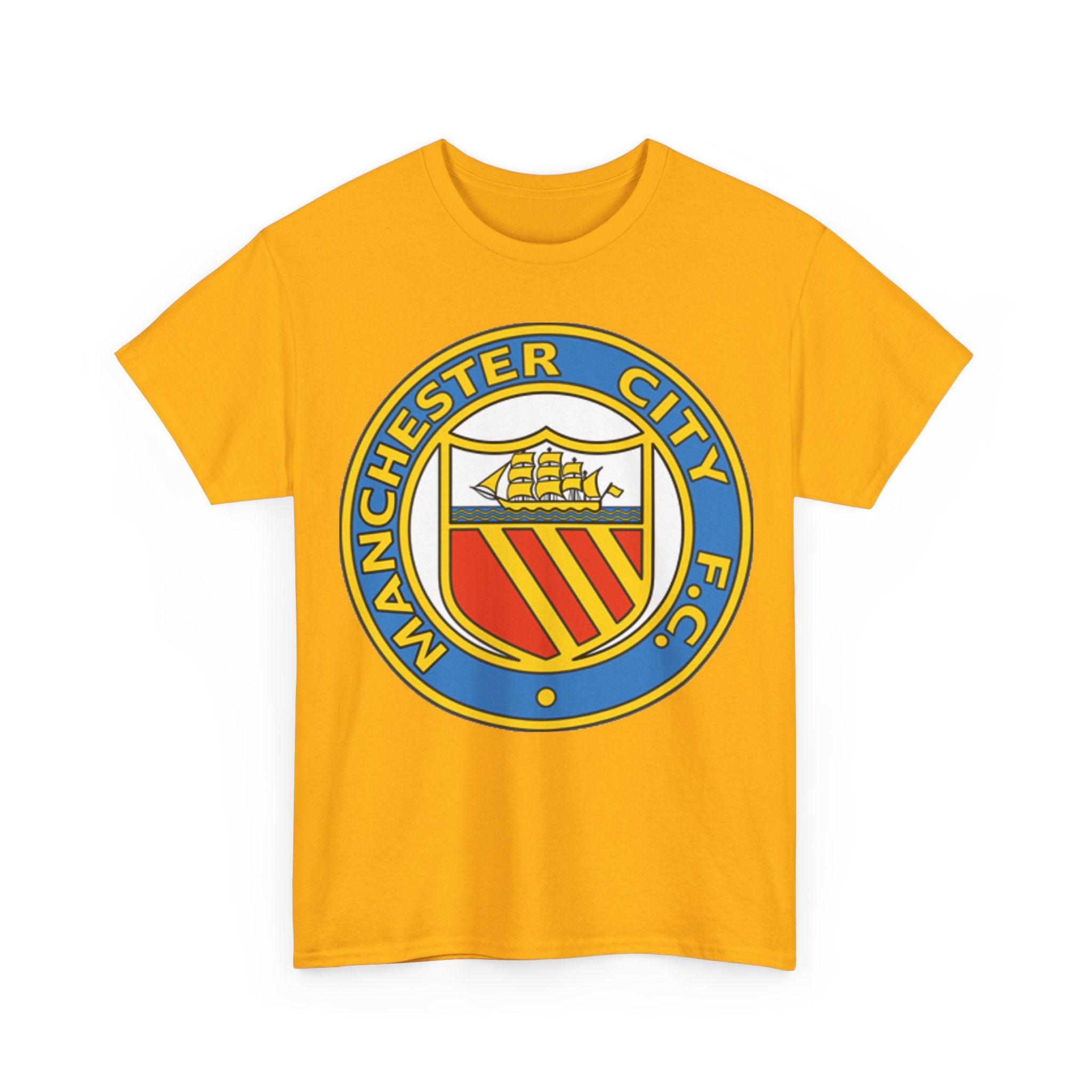 Manchester City Football Club Retro Crest T-Shirt - Retro Soccer Fan Tee