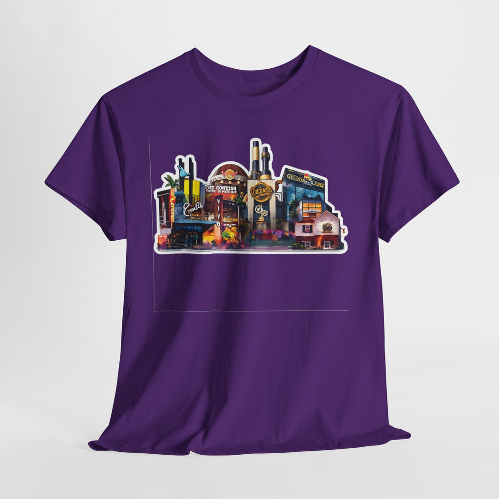 Universal Orlando Skyline T-Shirt — Neon Strip Casino Cityscape Tee