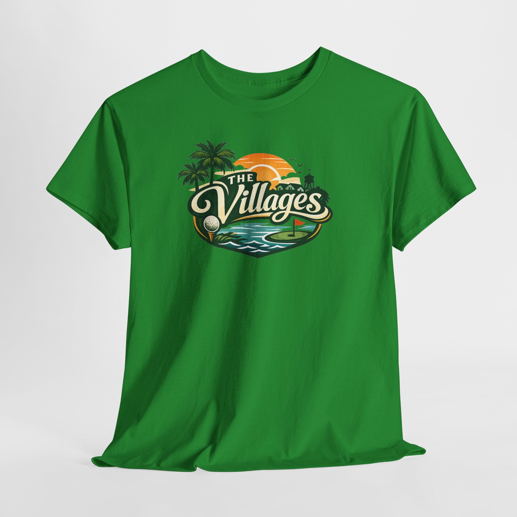 The Villages of Florida Sunset Logo Tee - Florida Palm Beach Retro T-Shirt