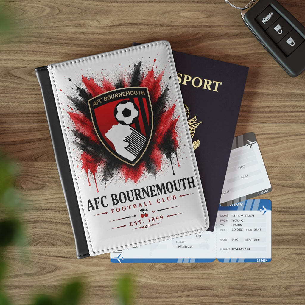 AFC Bournemouth Passport Cover — Football Club Crest Travel Holder