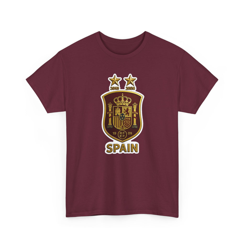 Spain Crest T-Shirt — Vintage Spanish Soccer Shield Tee