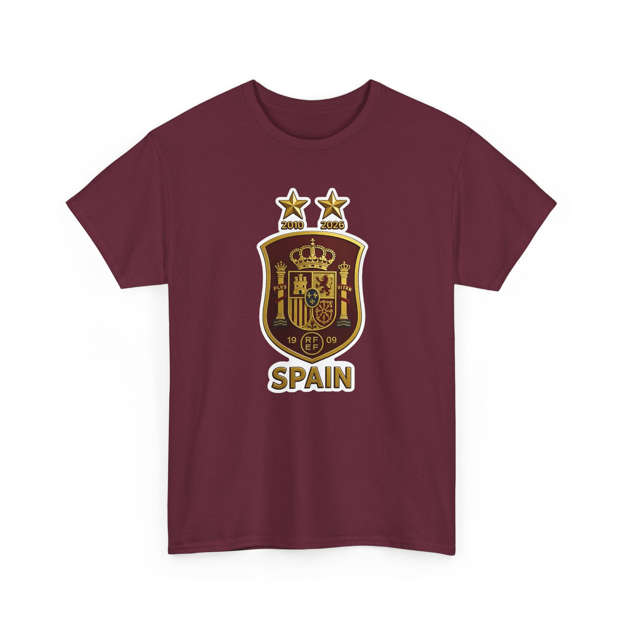 Spain Crest T-Shirt — Vintage Spanish Soccer Shield Tee