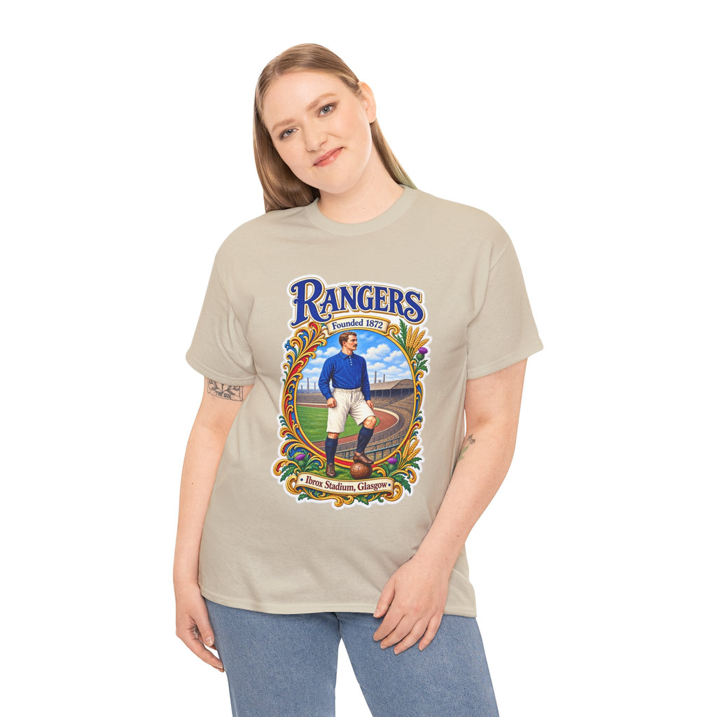 Rangers Retro Player Field Graphic Cotton T-Shirt