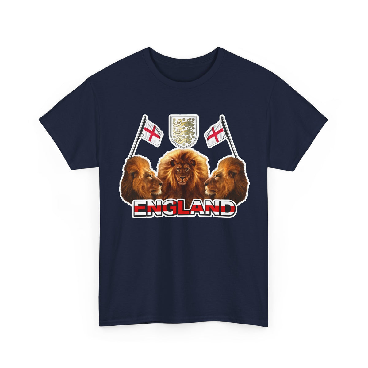 England 3 Lions Cotton Crest T-Shirt