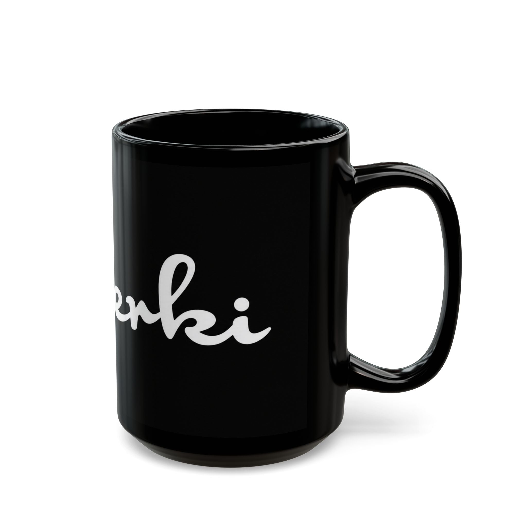 Cherki Script Black Coffee Mug – Stylish Personalized Name Mug (11oz, 15oz)