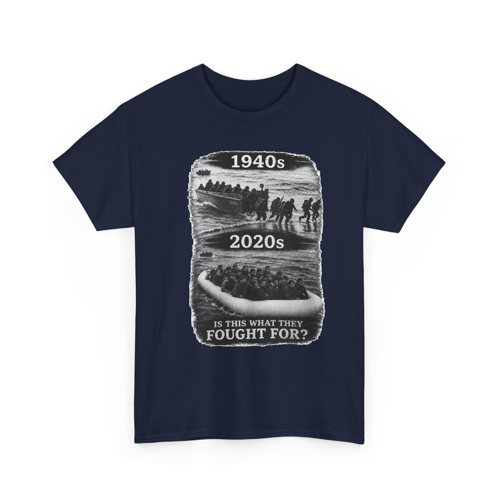 1940s vs 2020s Veterans Tribute Tee — "Is This What They Fought For?"