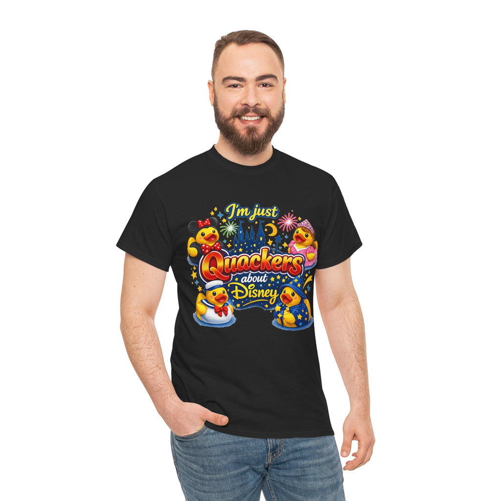 Quackers About Disney Rubber Duck Tee — "I'm Just Quackers About Disney" Graphic T-Shirt