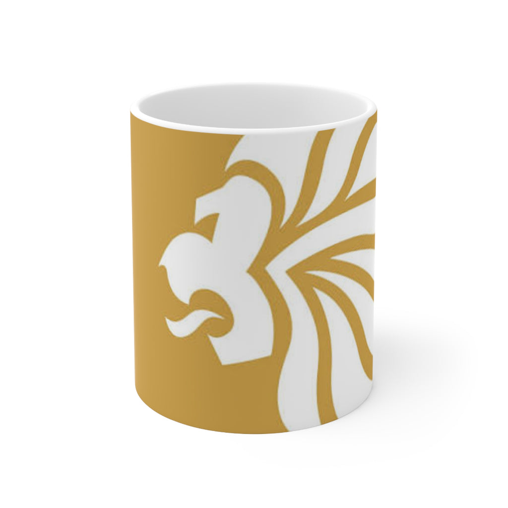 Team GB Gold Fleur-de-Lis Ceramic Mug — 11oz & 15oz Classic Coffee Cup