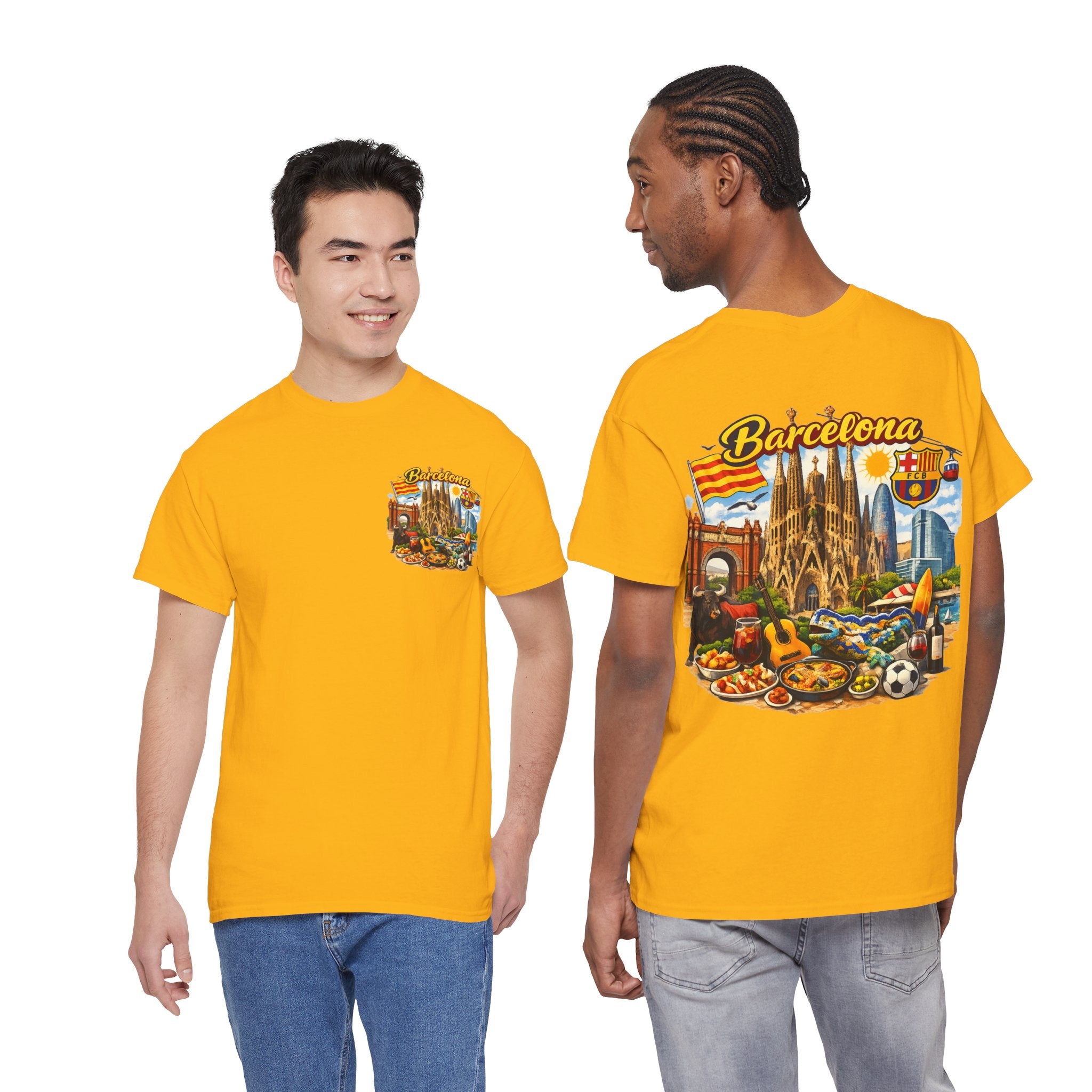 Barcelona Souvenir T‑Shirt — Vintage City Collage Tee