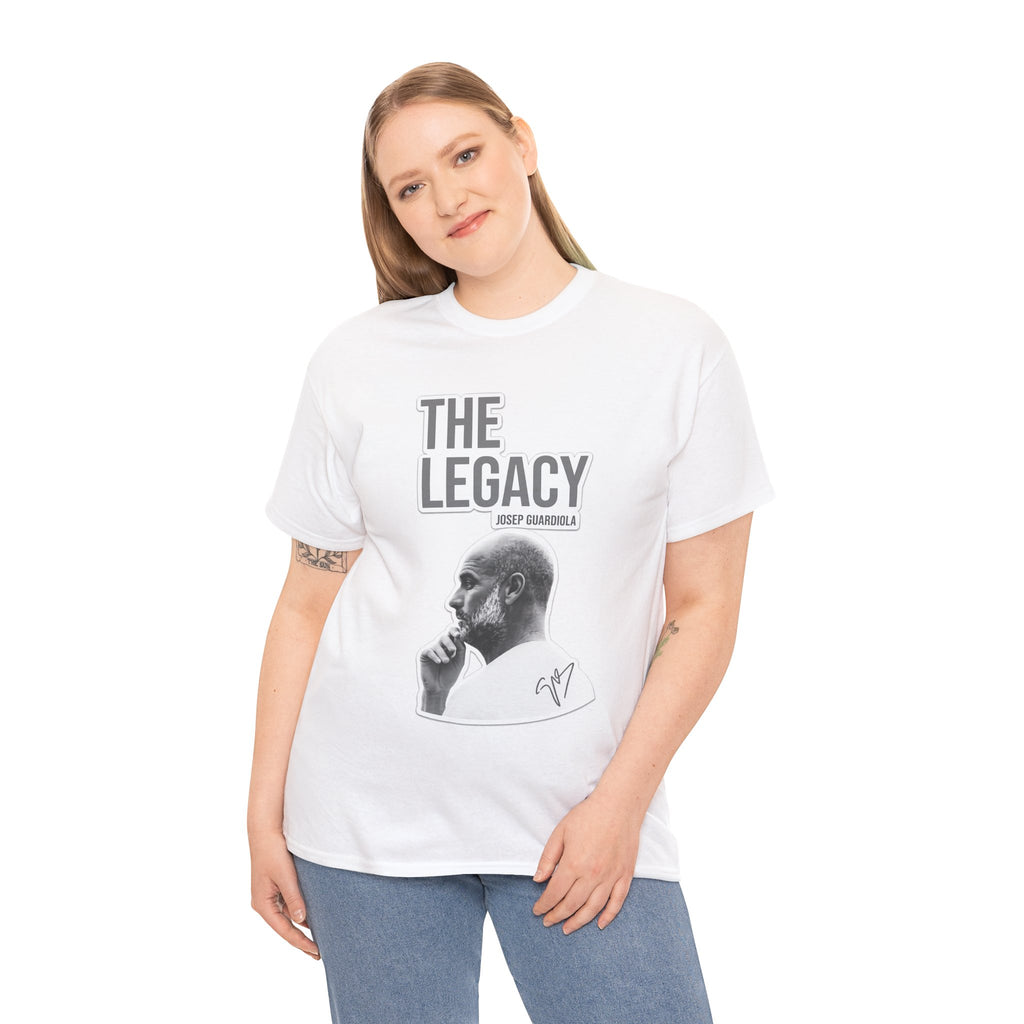 Pep Guardiola Manchester City The Legacy Tee — Inspirational Portrait Graphic T-Shirt