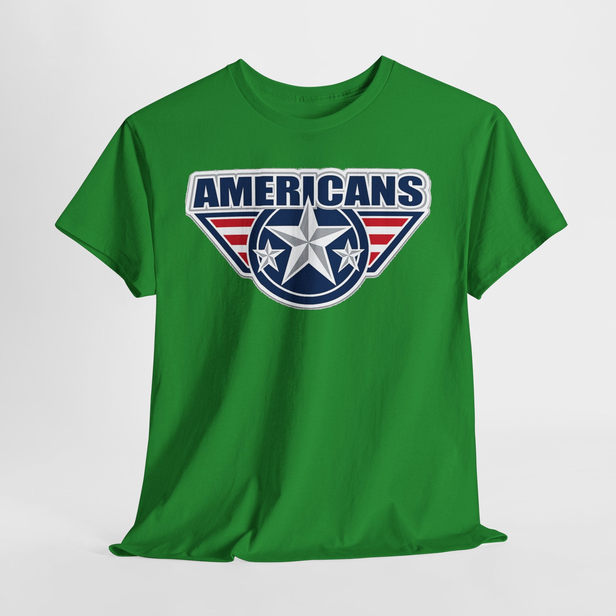Americans Patriotic Star T‑Shirt — Red White Blue USA Graphic Tee