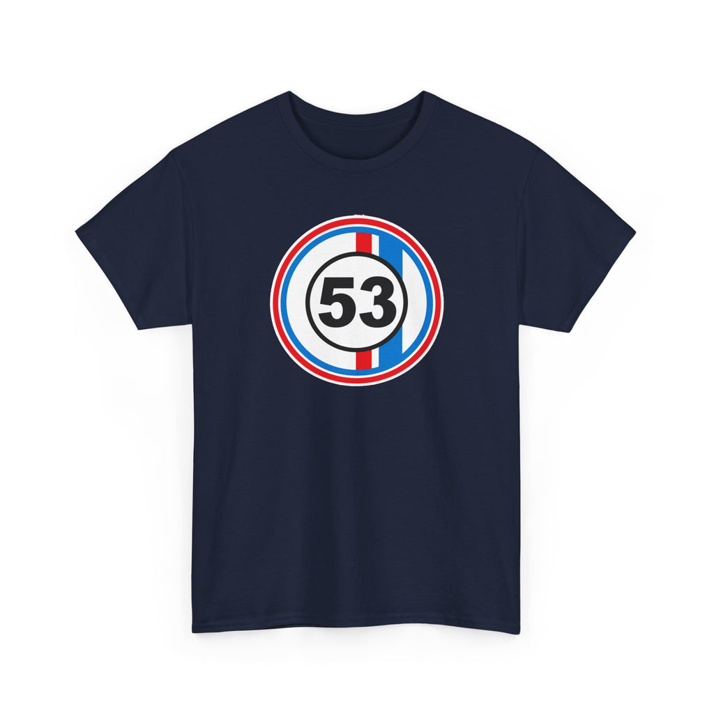Racing Stripe Number 53 Cotton T-Shirt / Tee