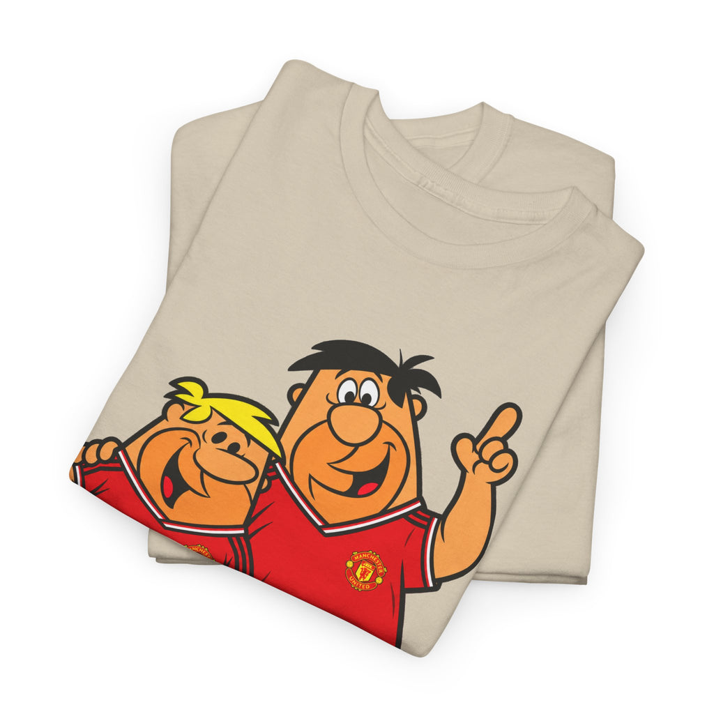 Manchester United The Flintstones Cartoon Football Fans T-Shirt