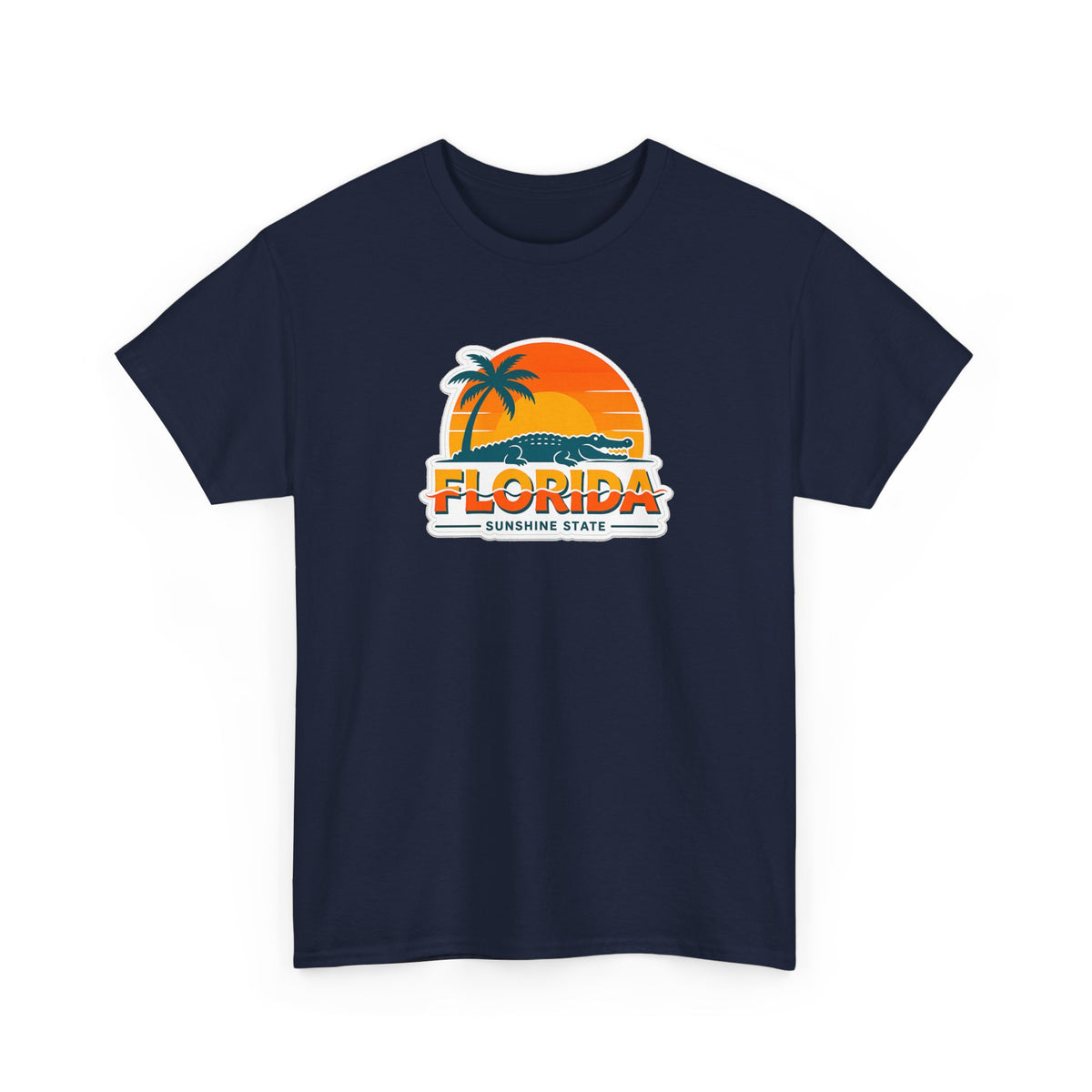 Florida Sunshine State T-Shirt — Retro Palm Sunset Graphic Tee
