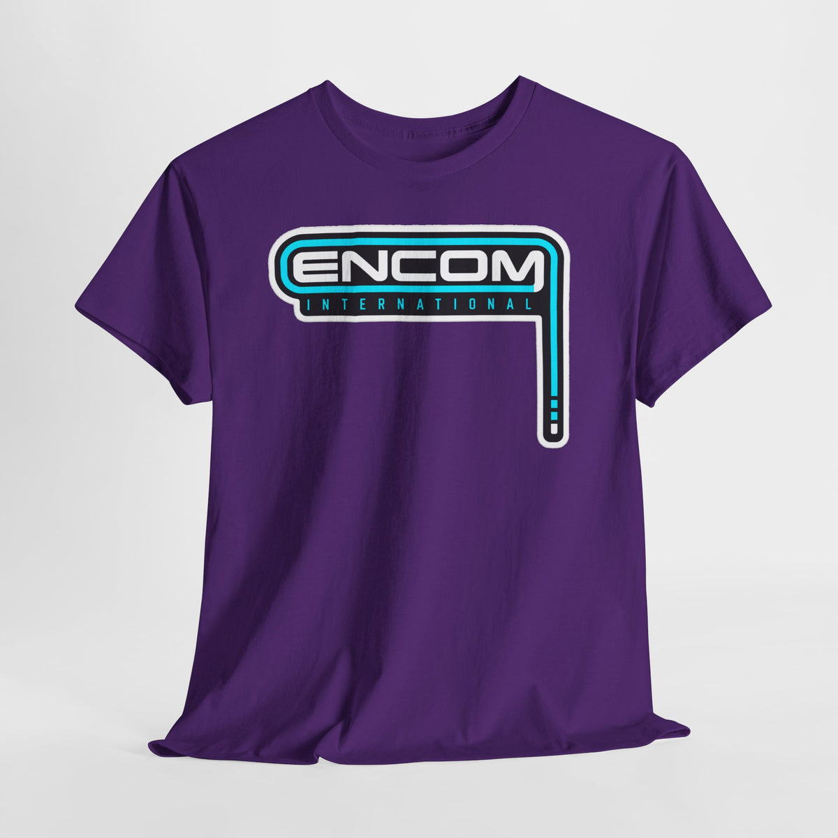 ENCOM International Logo Cotton T-Shirt — Retro Tech Gaming Tee