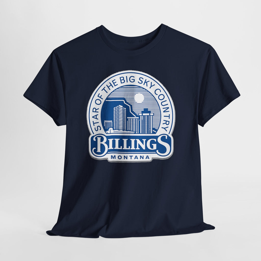 Billings Montana Tee — "Star of the Big Sky Country" Retro City Skyline T-Shirt