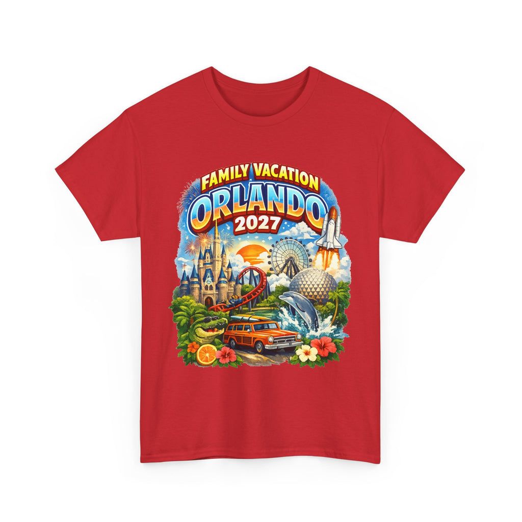 Orlando 2027 Family Vacation T-Shirt — Retro Theme Park Souvenir Tee