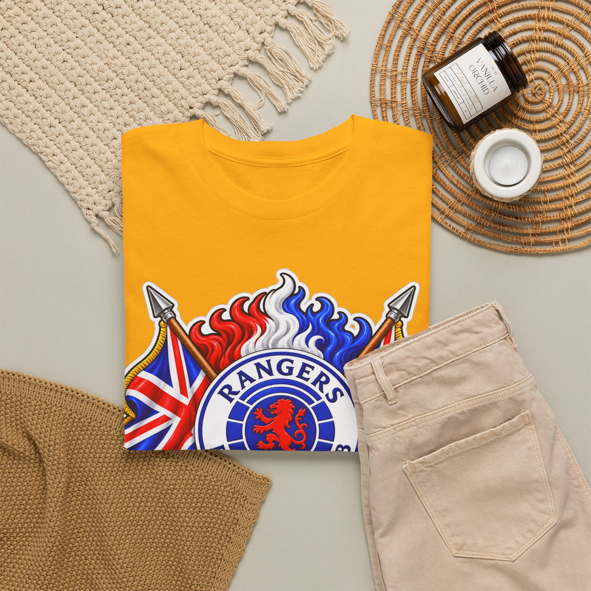 Rangers Football Club Tee — "We Are The People" Crest Cotton T-Shirt