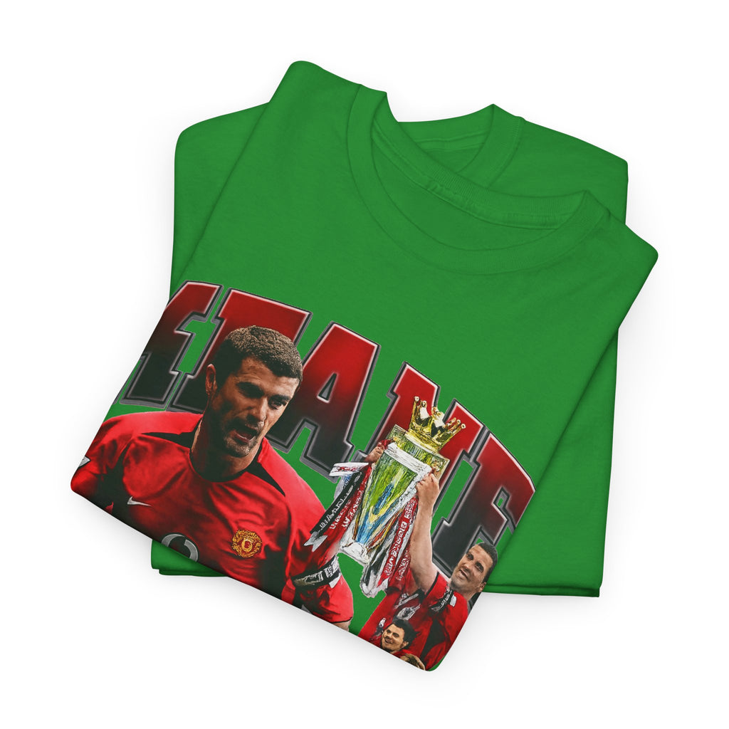 Roy Keane Football Legens Collage Tee — Retro Man United Tribute Shirt