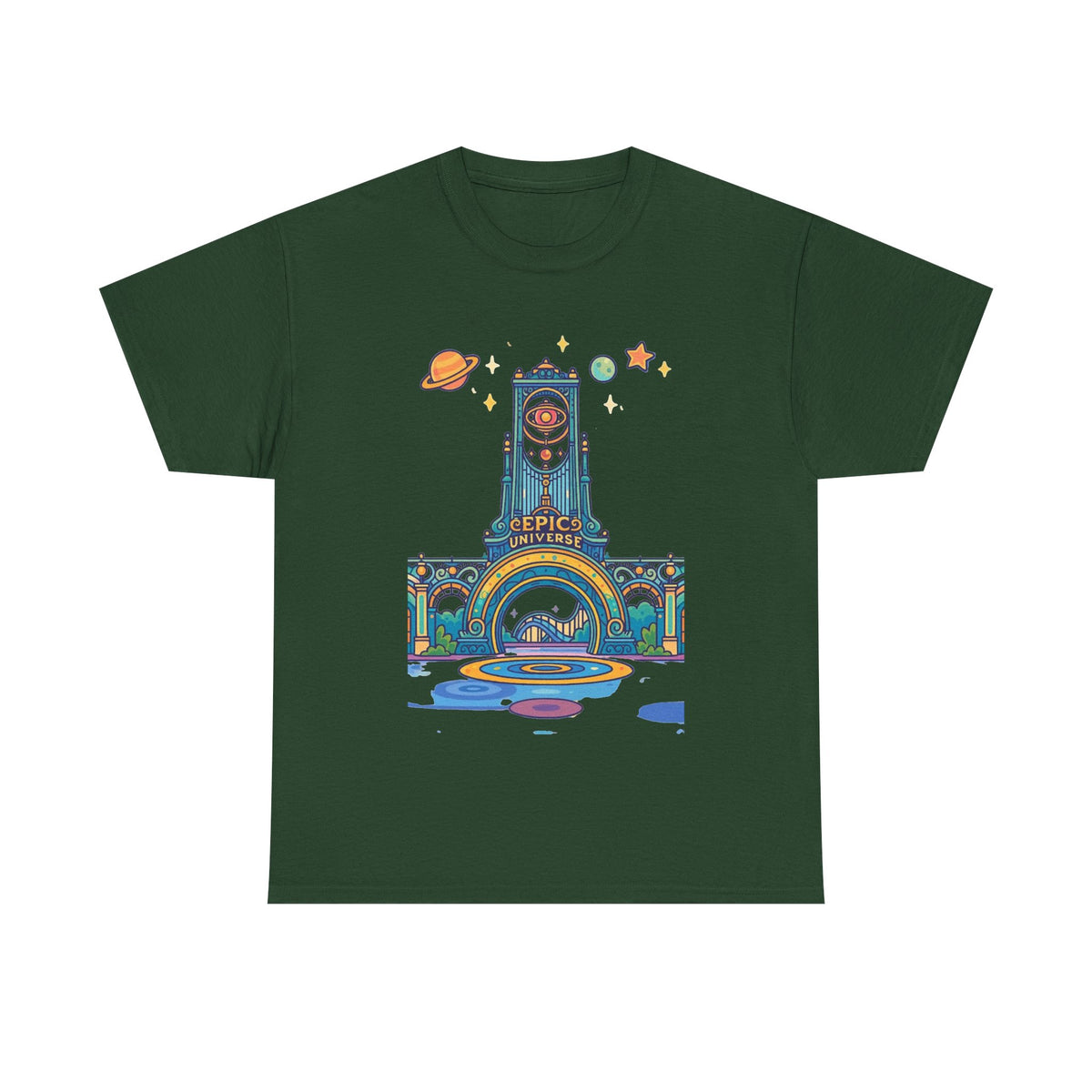 Universal Studios Family Vacation T-Shirt — Retro Space Theater Graphic Tee