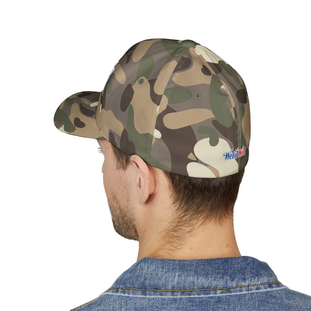 Wet 'n Wild Retro Embroidered Cap — Patriotic Red & Blue Retro Baseball Hat