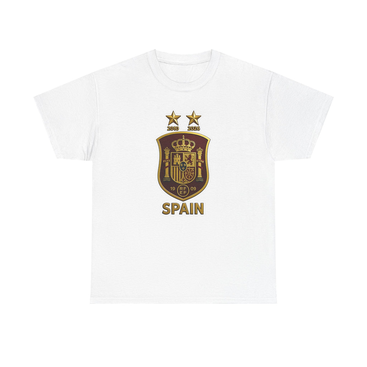 Spain Crest T-Shirt — Vintage Spanish Soccer Shield Tee