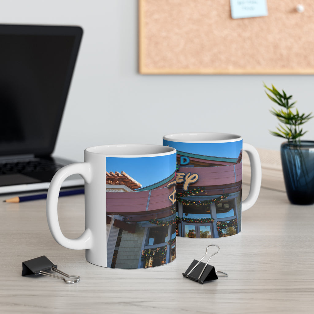 World of Disney Store Sign Ceramic Mug — Theme Park Souvenir Coffee Cup (11oz & 15oz)