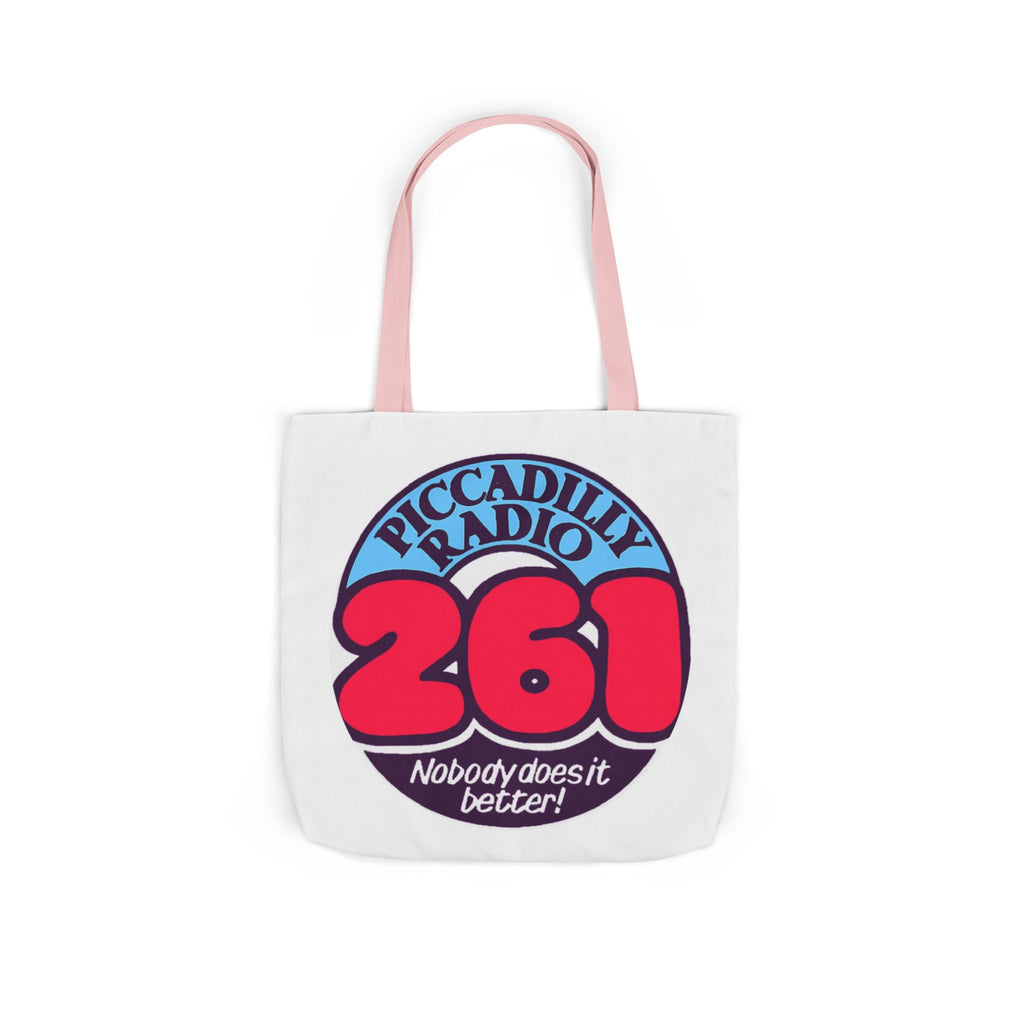 Tote Bag — Retro 'Piccadilly Radio 261' Vintage Logo Canvas Tote