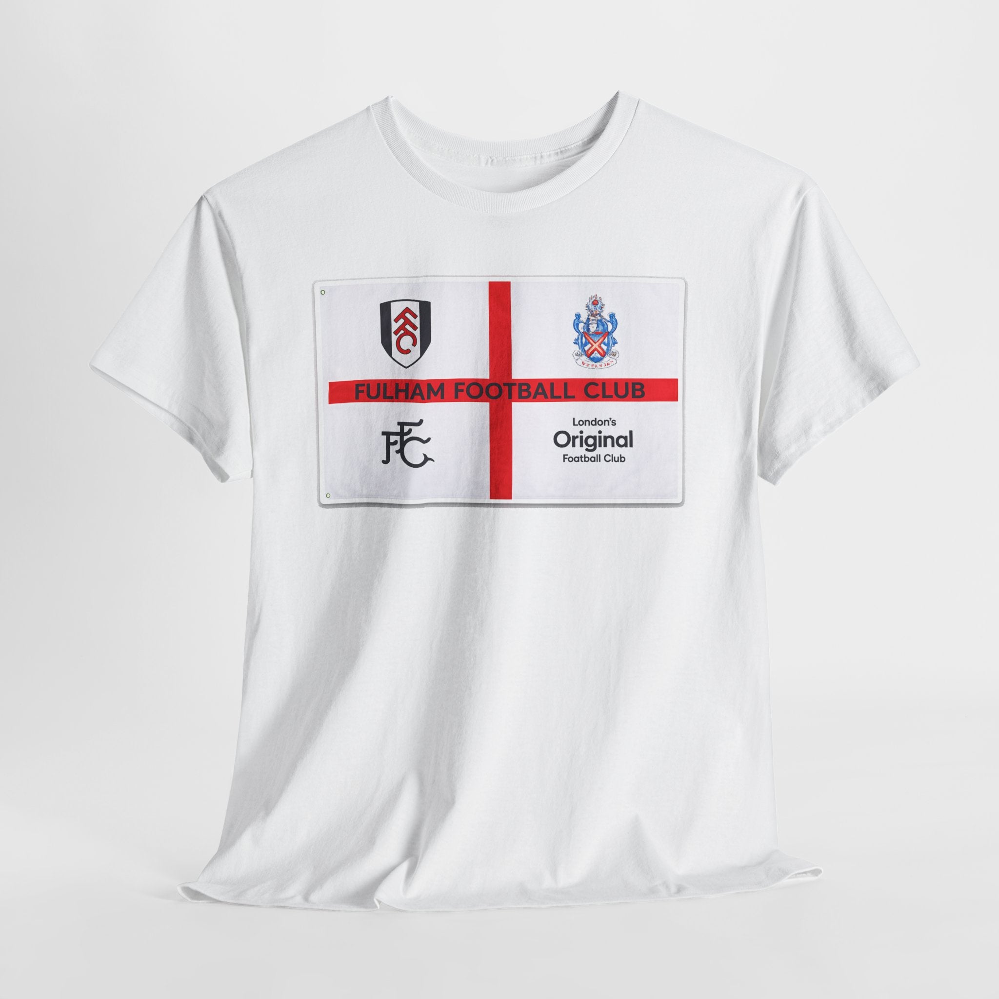 Fulham Football Club Crest Tee — St George’s Cross Football Shirt
