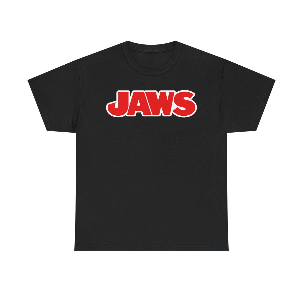 Jaws Logo Tee — Retro Red Movie Graphic T‑Shirt