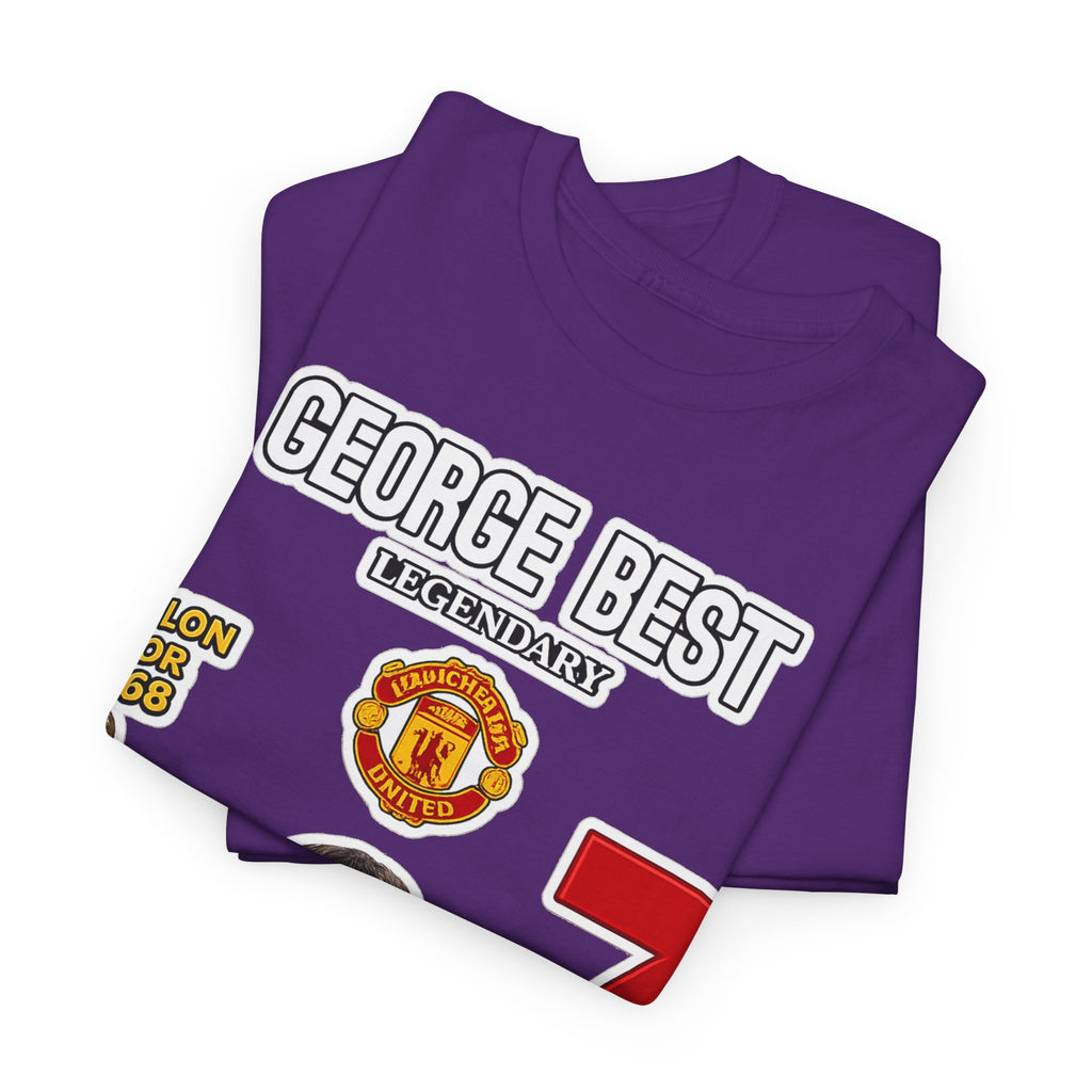 George Best Manchester United #7 Vintage Soccer T-Shirt – Ballon d'Or Tribute
