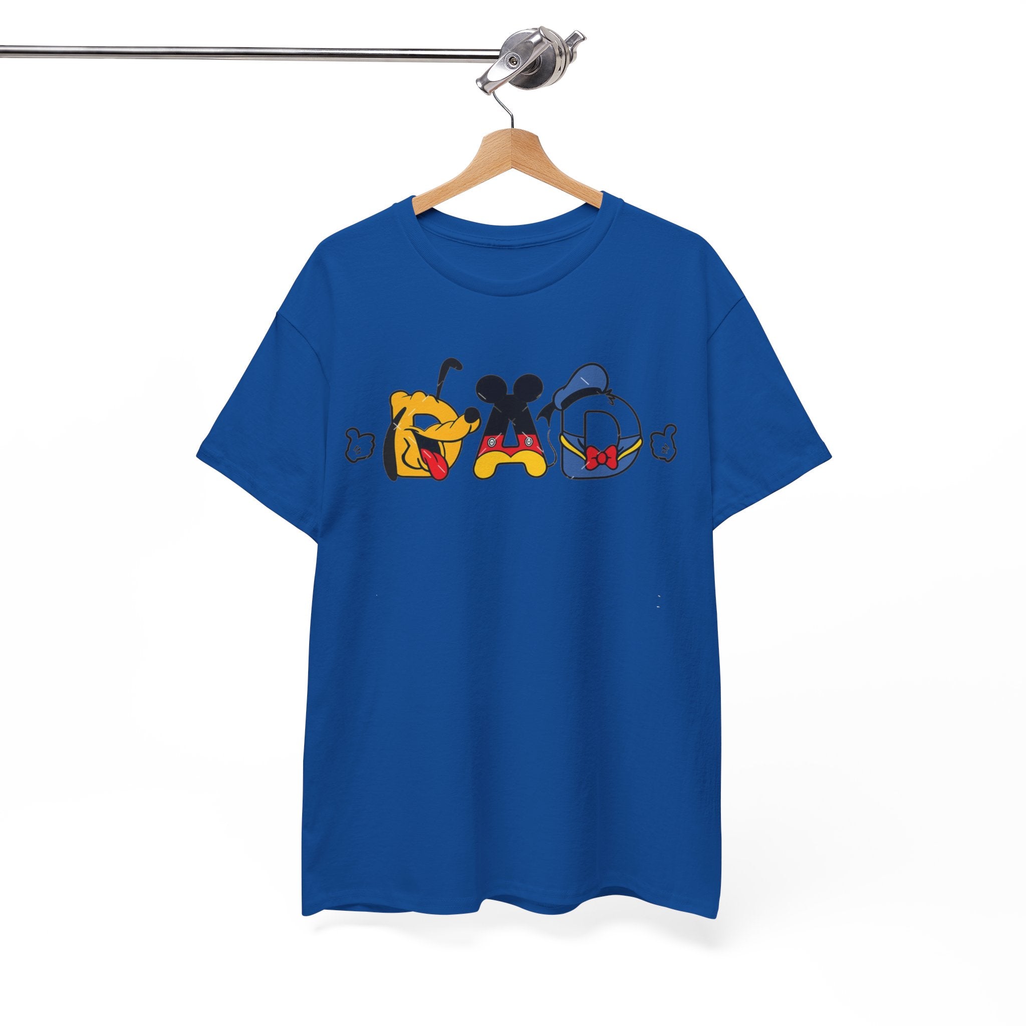Disney Dad Character Graphic Tee — Playful Colorful Character Icons T-Shirt
