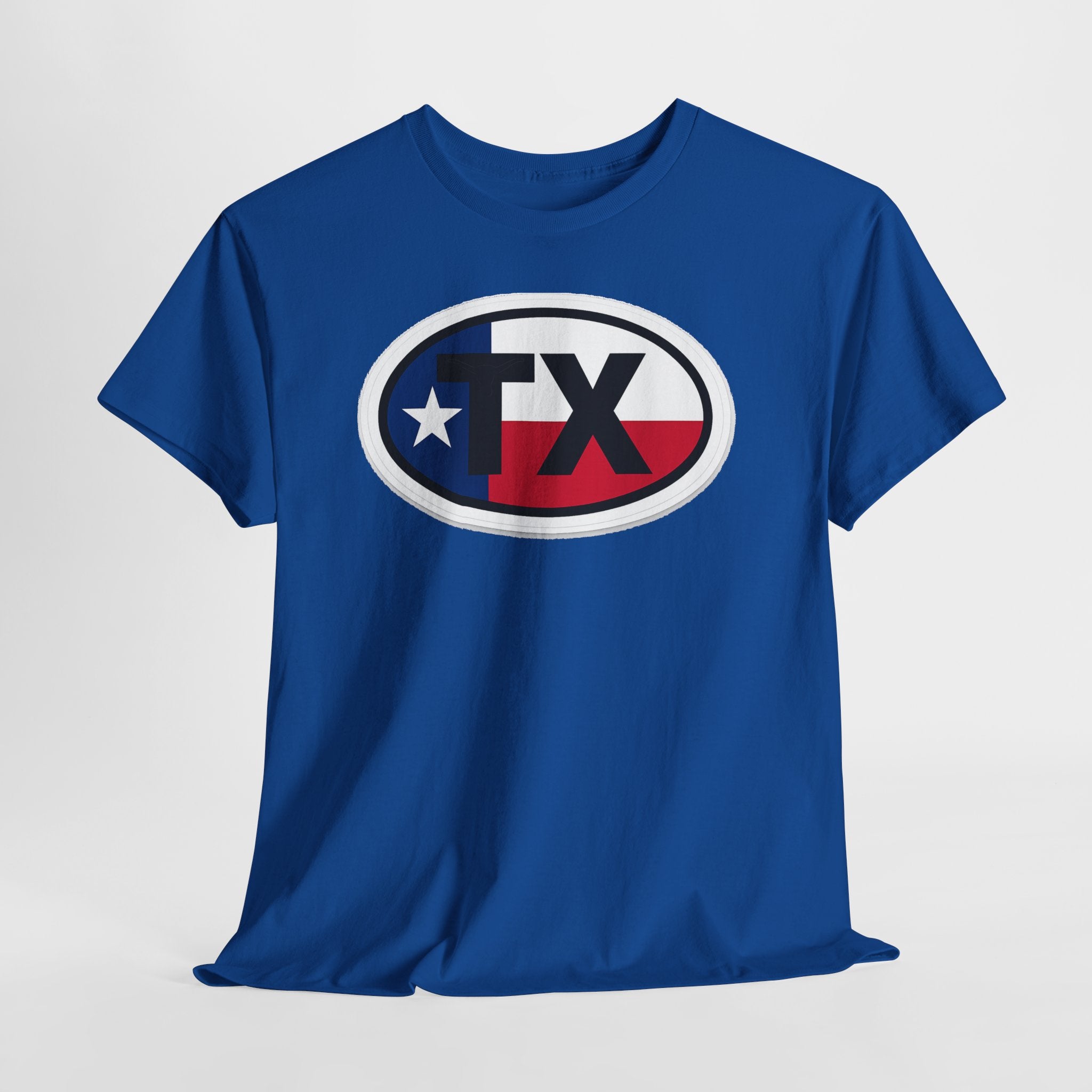Texas Flag TX Oval T-Shirt — Patriotic Lone Star Tee