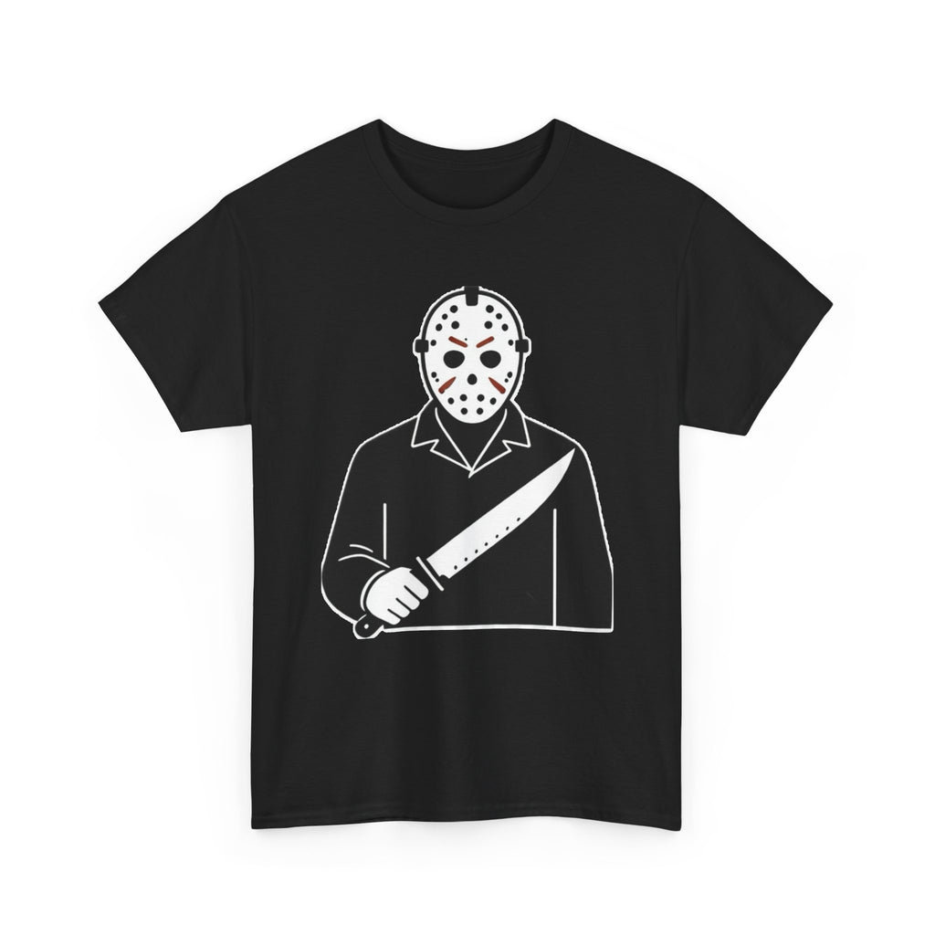 Hockey Mask Killer Tee — Retro Jason Voorhees Horror T-Shirt