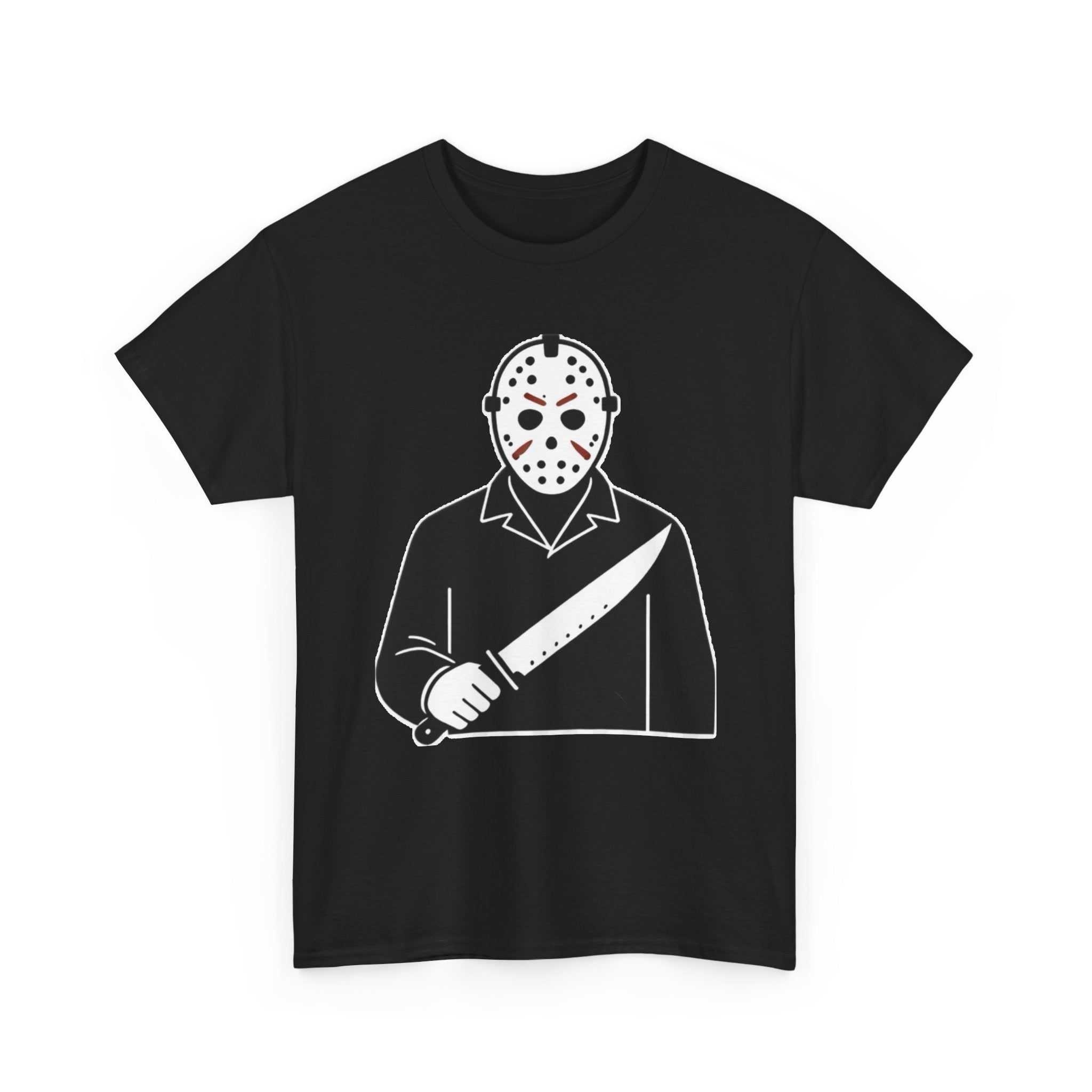 Hockey Mask Killer Tee — Retro Jason Voorhees Horror T-Shirt