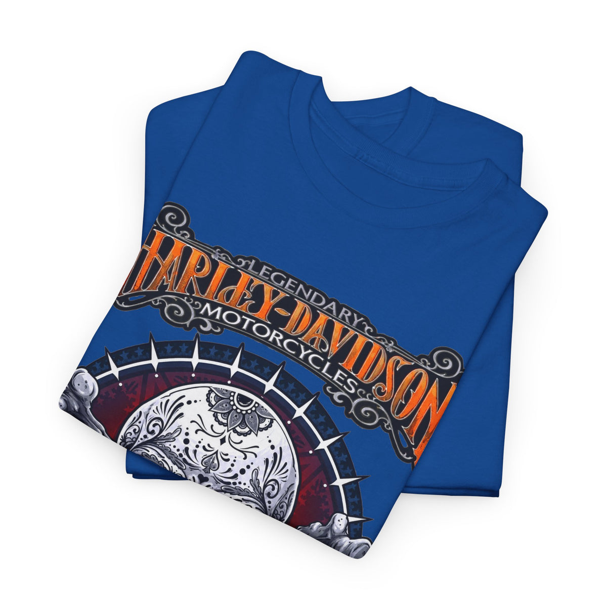 Harley-Davidson Skull Logo Cotton T‑Shirt