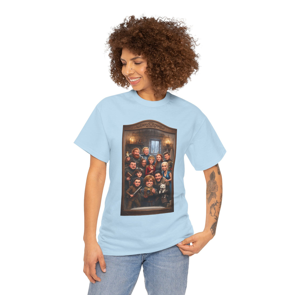 Game of Thrones Cast Portrait Inspired Cotton T-Shirt