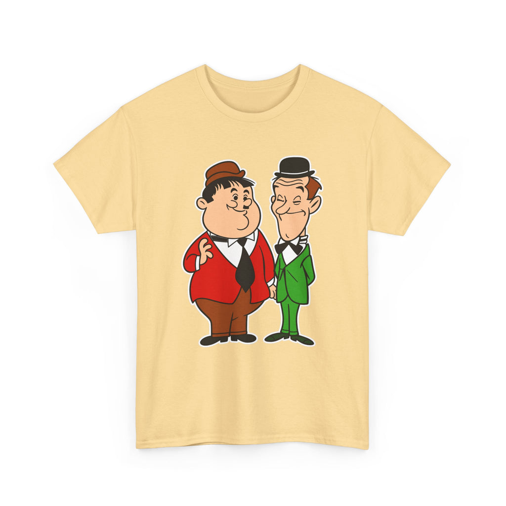 Comedy Duo Vintage Cartoon Cotton T-Shirt