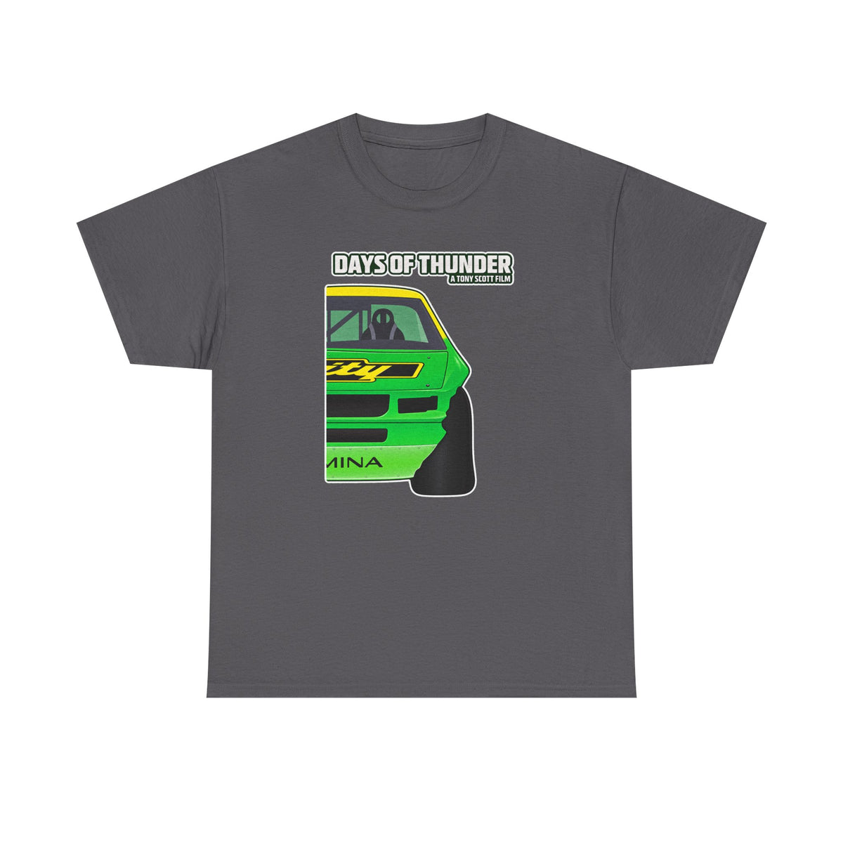 Days of Thunder Racing Car T‑Shirt — Retro Green Muscle Car Tee